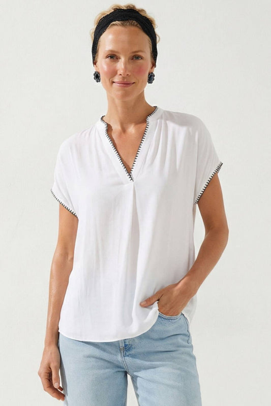 Let’s Be Friends Top | White
