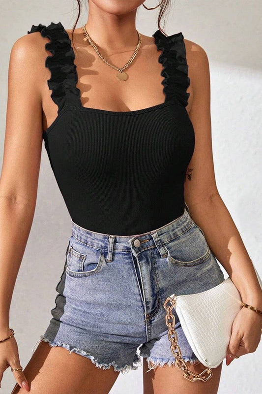 The Villa Bodysuit | Black